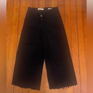 Pilcro and the Letterpress Black Wide Leg Jeans